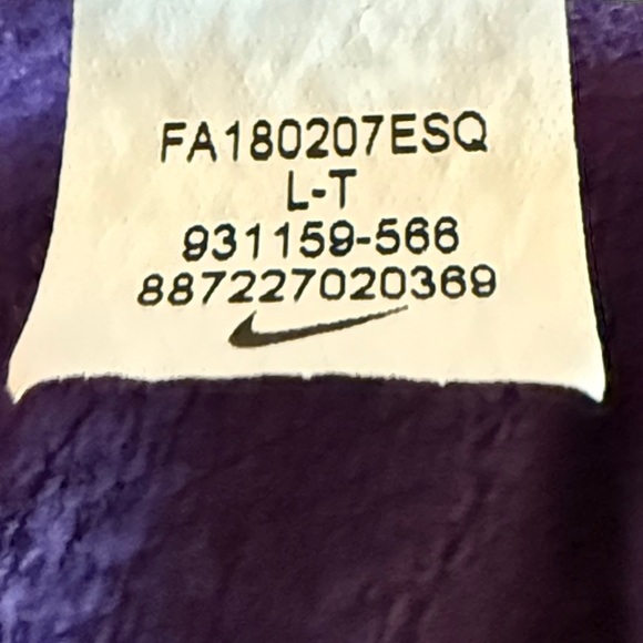 Nike NBA Phoenix Suns Full Zip Hoodie Men’s Large Purple Cotton Blend - Picture 7 of 11